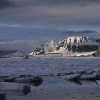 Krajobrazy Arktyki - resztki lodu morskiego